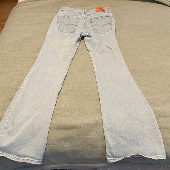 Levi's Women's Sky Blue Flare Jeans - Picture 3 of 3